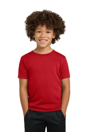 Gildan Jugend Performance Jersey Feuchtigkeitstransportierendes Kurzarm Rundhals T-Shirt - Rot