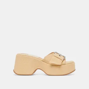 GISEL ABSÄTZE LT NATURAL GEFLOCHTENES RAFFIA