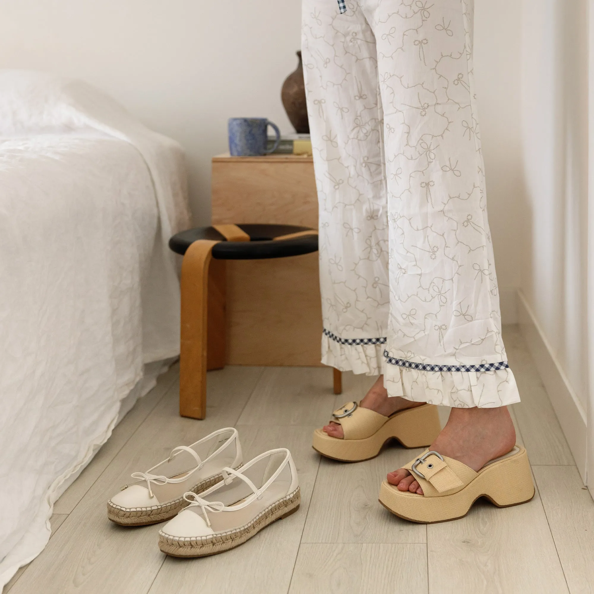 GISEL ABSÄTZE LT NATURAL GEFLOCHTENES RAFFIA