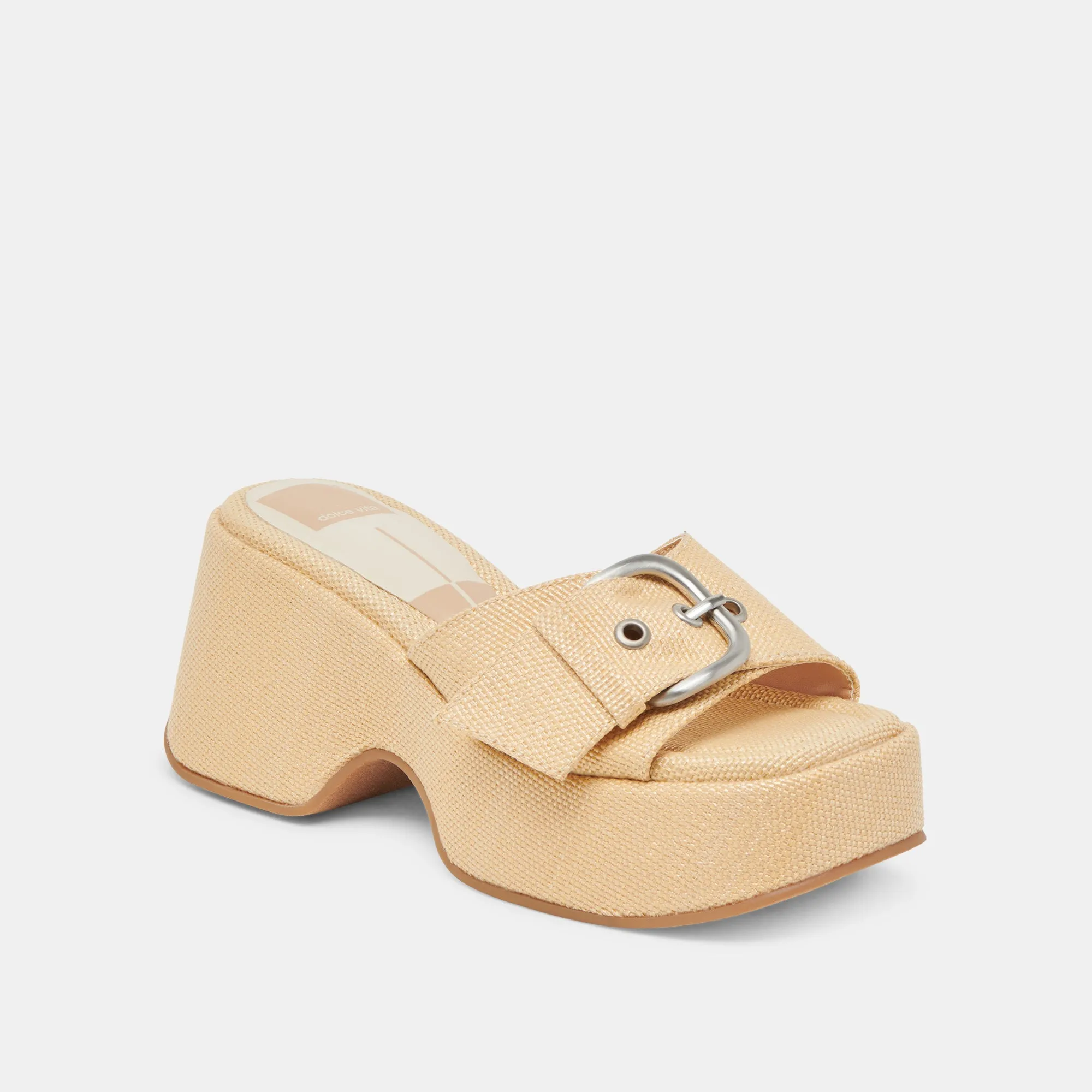 GISEL ABSÄTZE LT NATURAL GEFLOCHTENES RAFFIA
