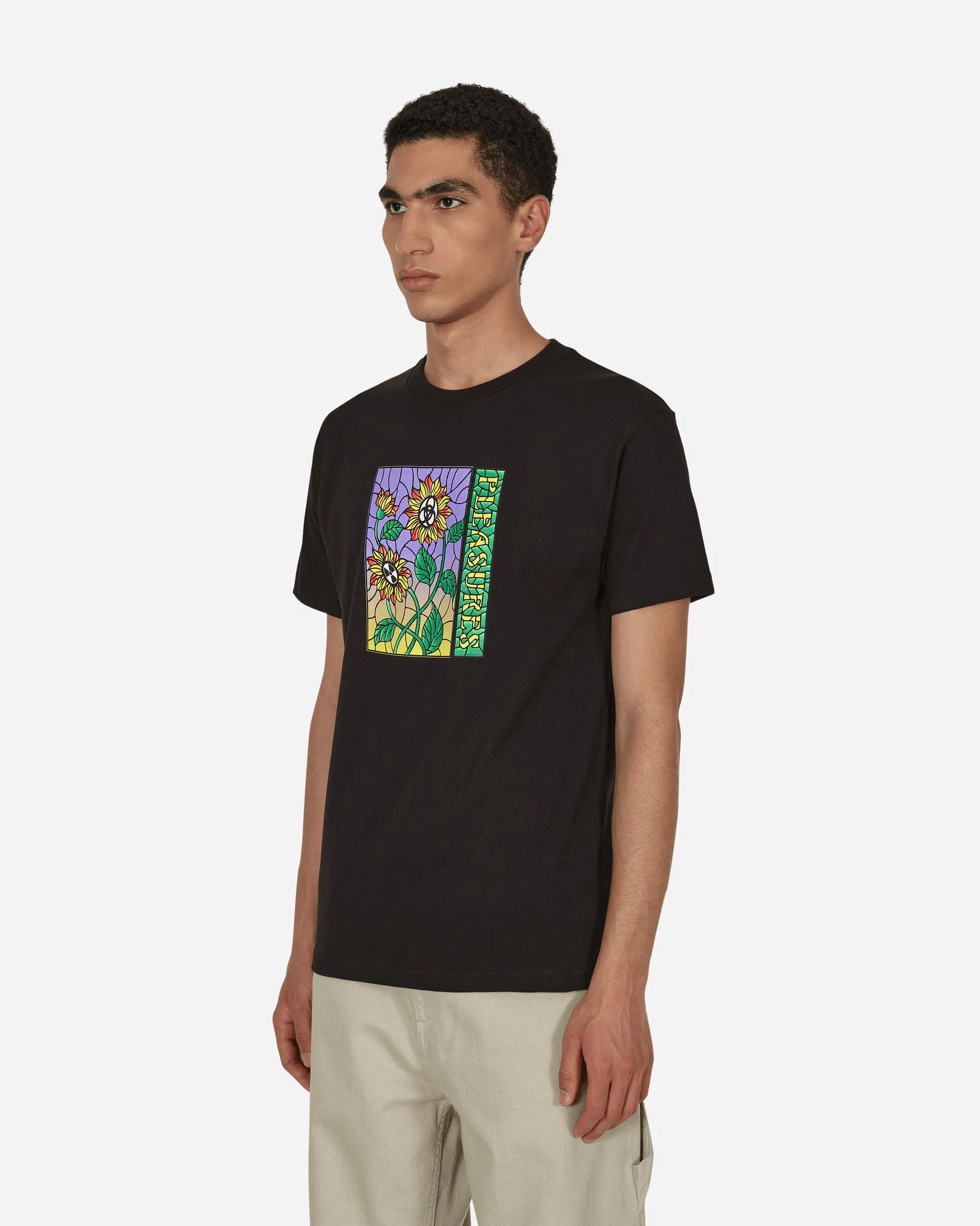 Glas T-Shirt Schwarz