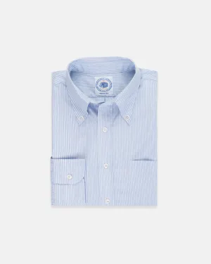 GOLD LABEL HEMD - BLAU END-ON-END STREIFEN