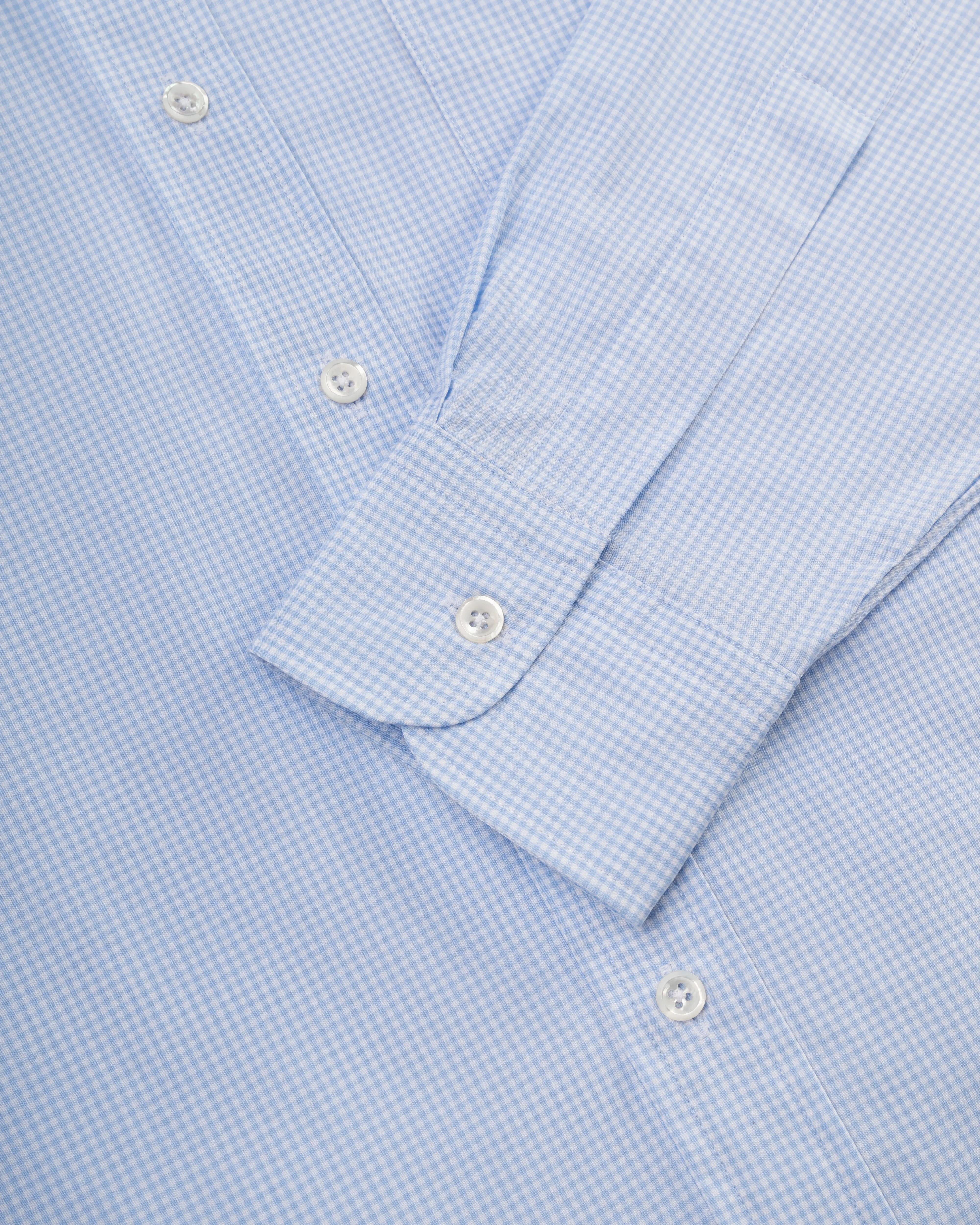 GOLD LABEL HEMD - HELLBLAU KARIERT