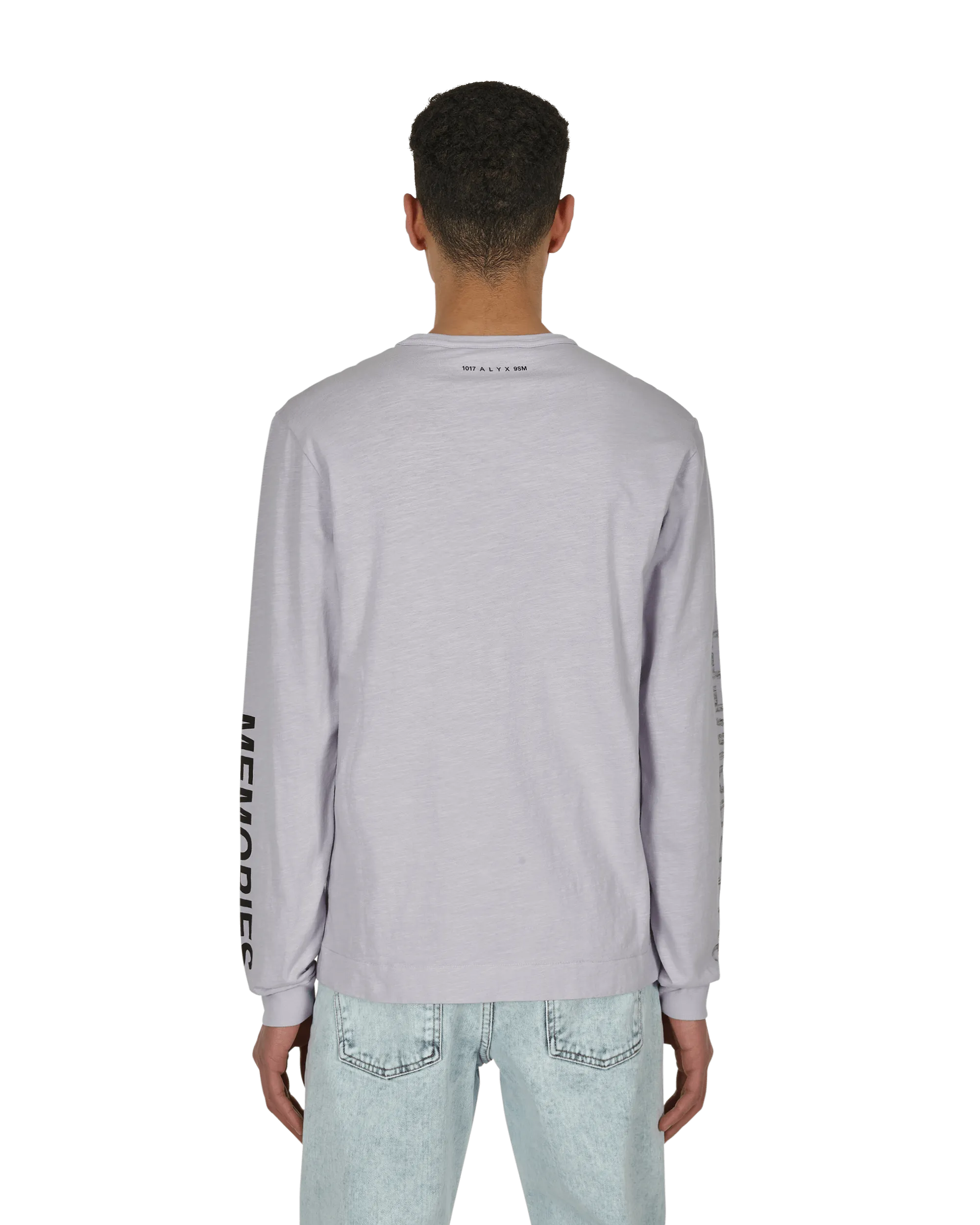 Grafik-Langarmshirt Lila