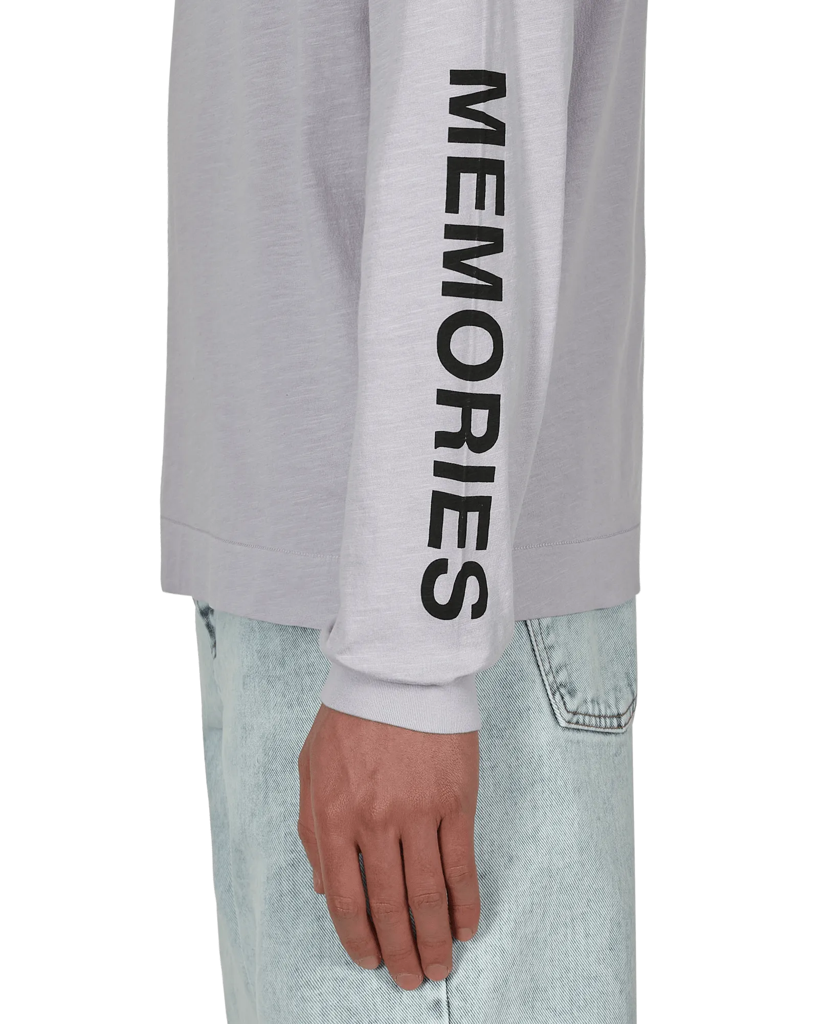 Grafik-Langarmshirt Lila