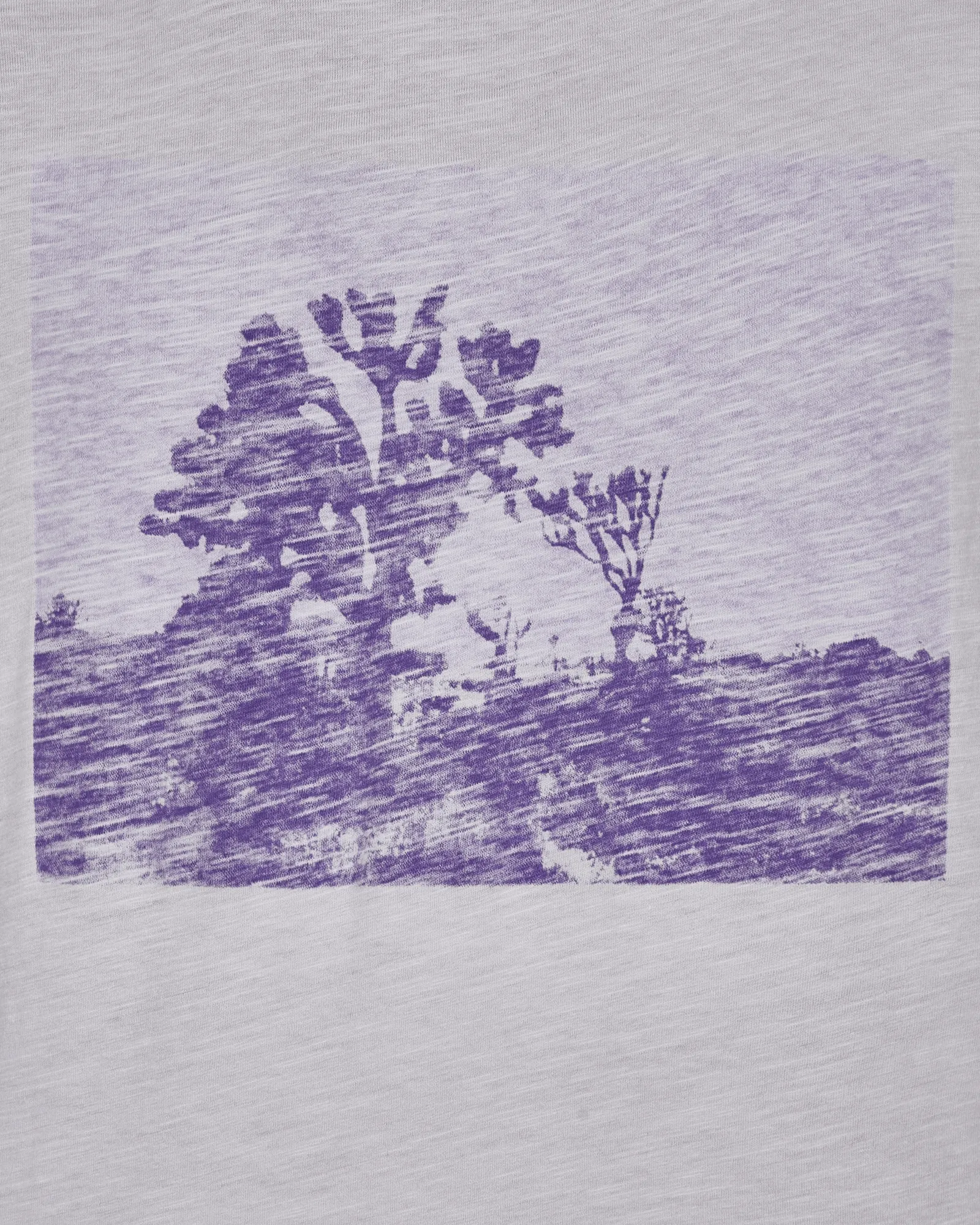 Grafik-Langarmshirt Lila