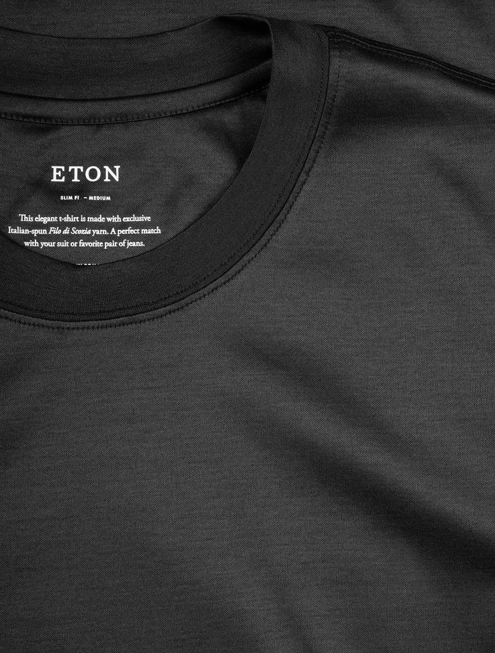 Graues Filo di Scozia Rundhals-T-Shirt