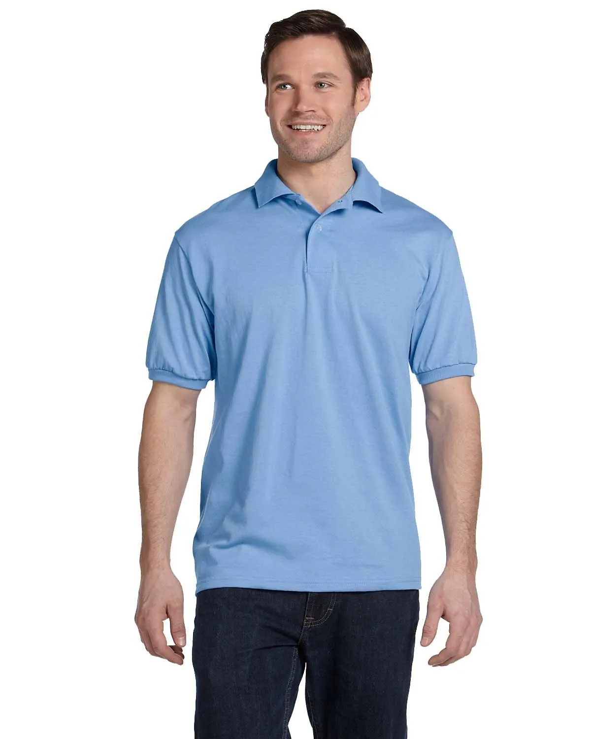 Hanes 054 Adult 50/50 EcoSmart Jersey-Strick-Polo