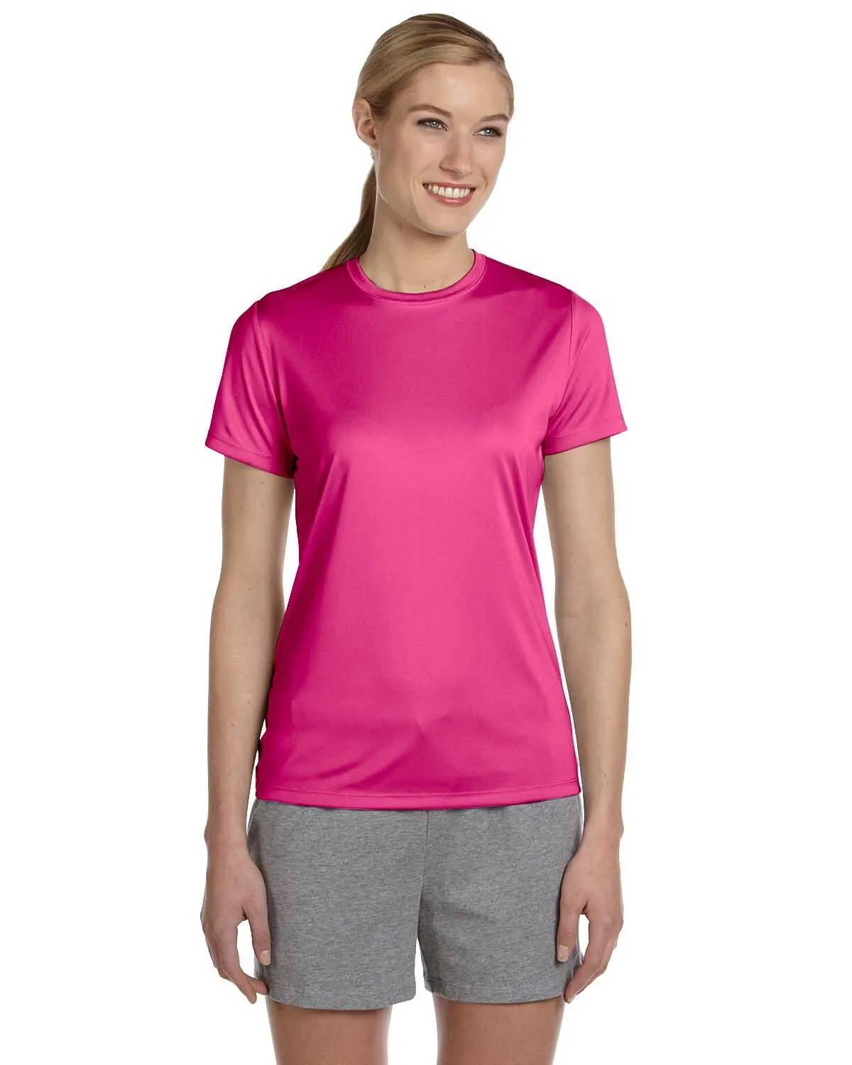 Hanes 4830 Damen Cool DRI mit FreshIQ Performance T-Shirt