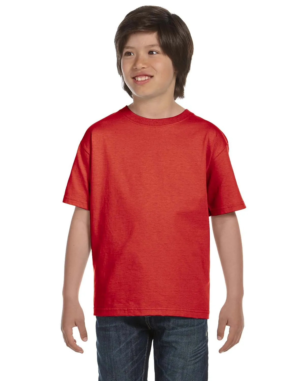 Hanes 5480 Jugend Comfortsoft Baumwoll-T-Shirt