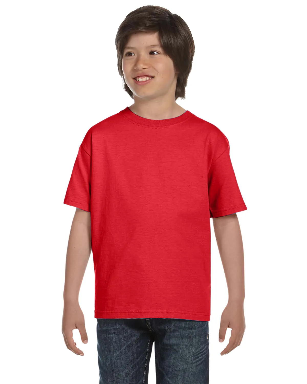 Hanes 5480 Jugend Comfortsoft Baumwoll-T-Shirt