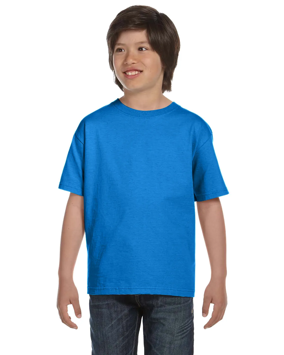 Hanes 5480 Jugend Comfortsoft Baumwoll-T-Shirt