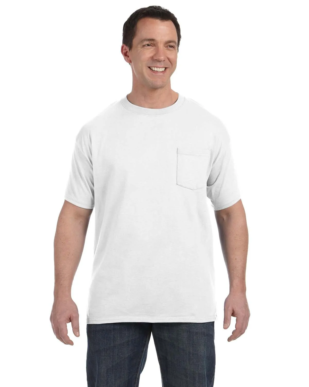 Hanes H5590 Herren Authentic-T T-Shirt mit Brusttasche