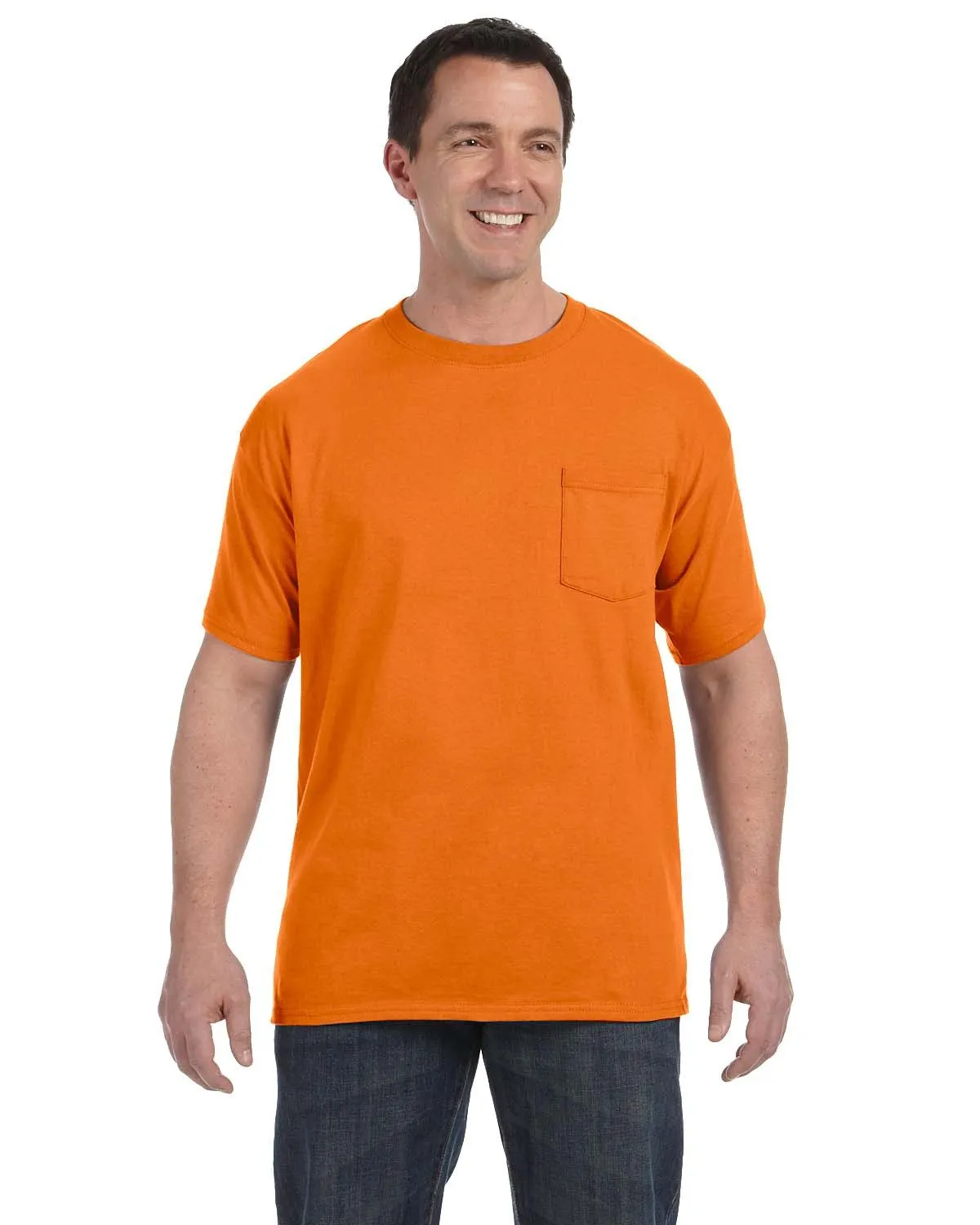 Hanes H5590 Herren Authentic-T T-Shirt mit Brusttasche