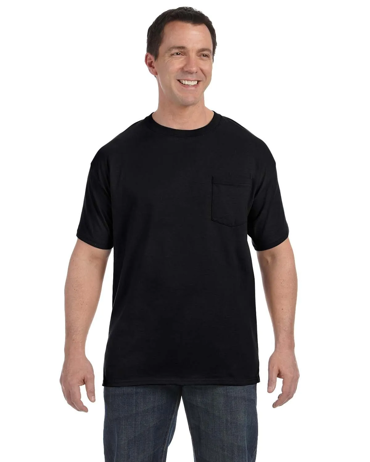 Hanes H5590 Herren Authentic-T T-Shirt mit Brusttasche