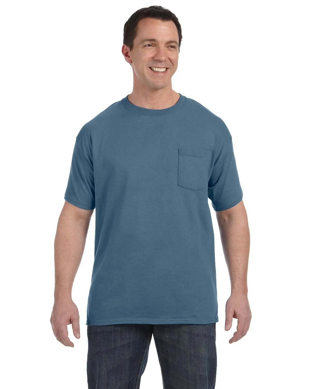 Hanes H5590 Herren Authentic-T T-Shirt mit Brusttasche