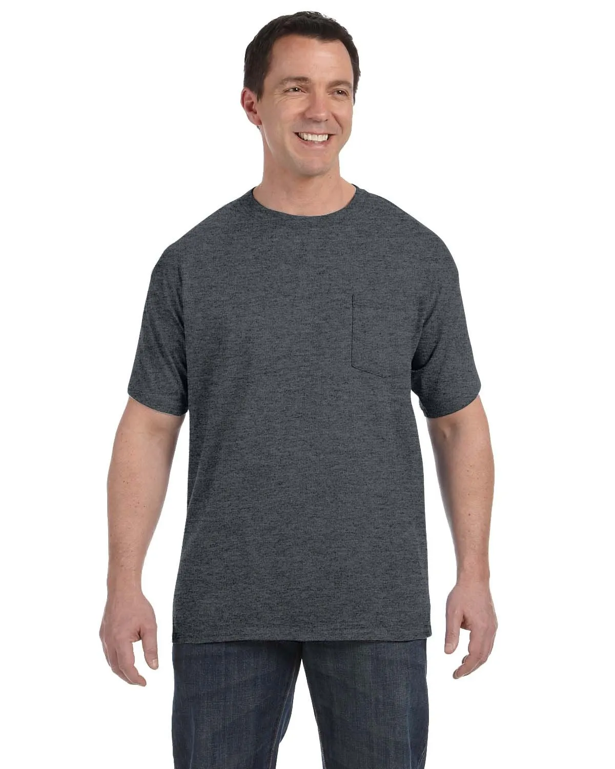 Hanes H5590 Herren Authentic-T T-Shirt mit Brusttasche