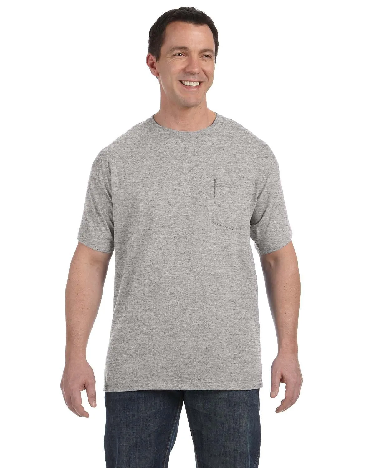 Hanes H5590 Herren Authentic-T T-Shirt mit Brusttasche