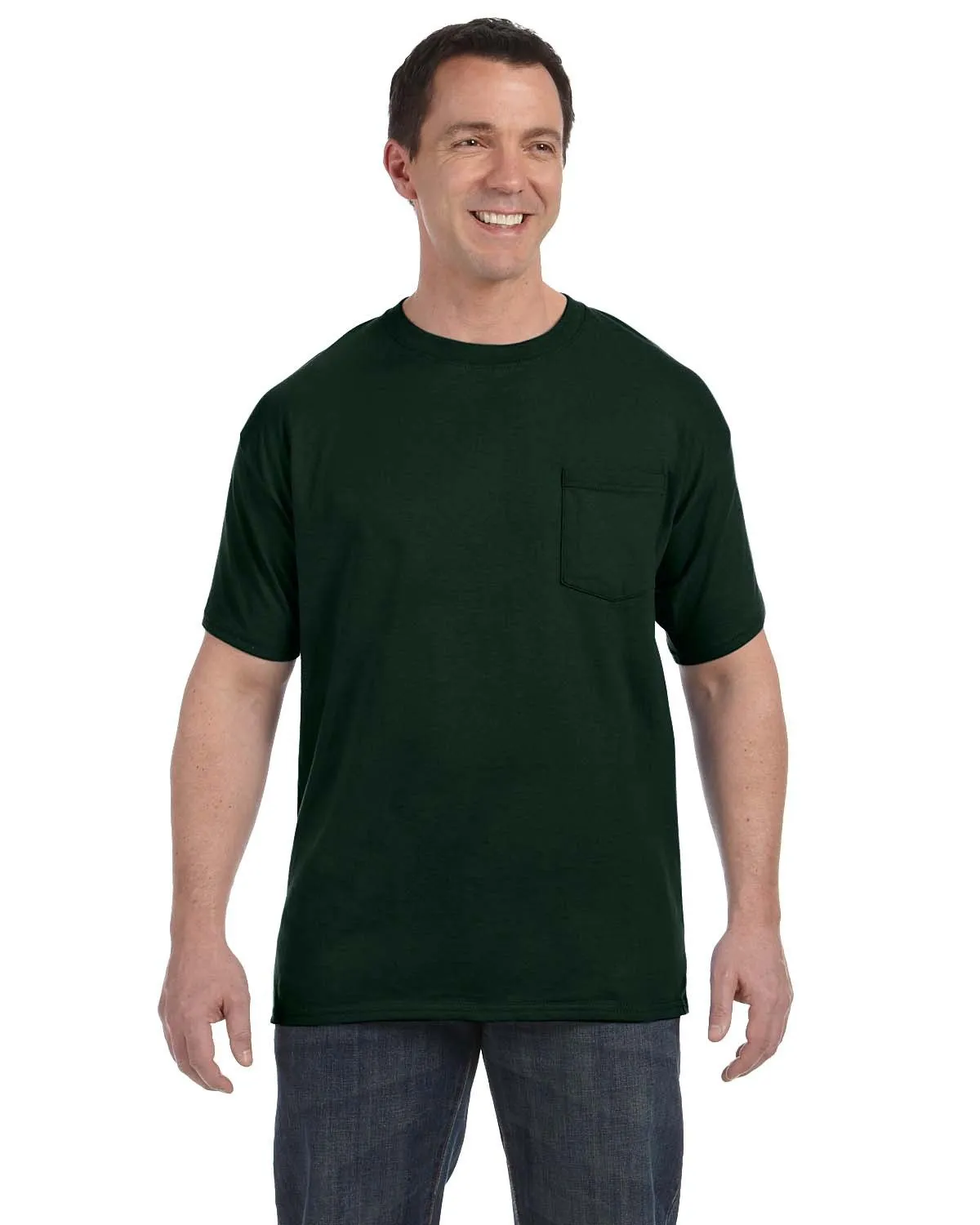 Hanes H5590 Herren Authentic-T T-Shirt mit Brusttasche