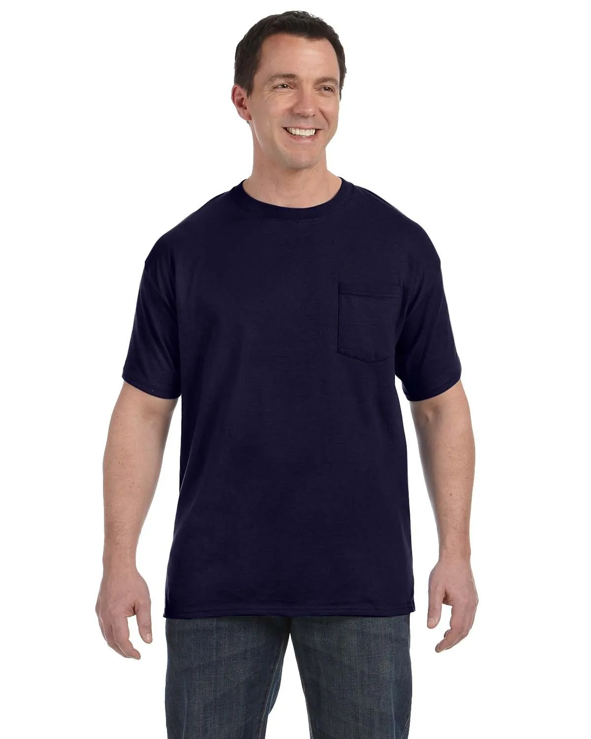 Hanes H5590 Herren Authentic-T T-Shirt mit Brusttasche