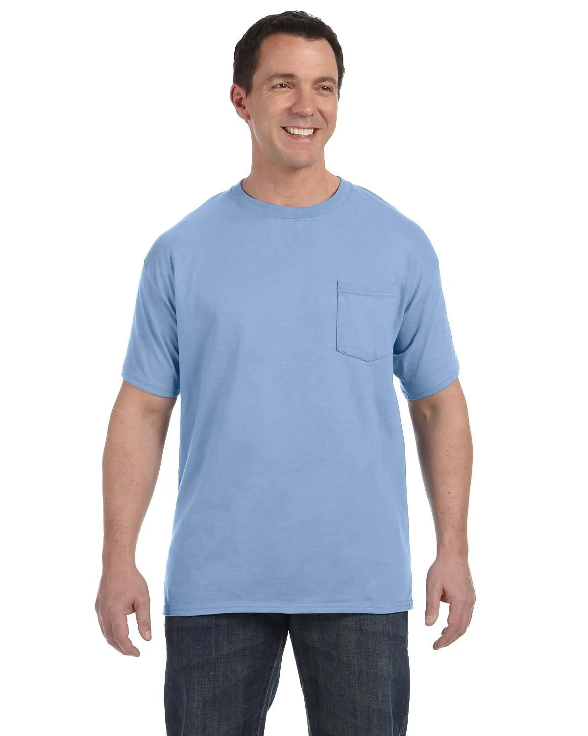 Hanes H5590 Herren Authentic-T T-Shirt mit Brusttasche