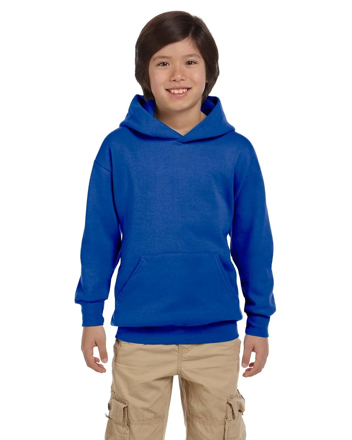 Hanes P473 Jugend EcoSmart 50/50 Pullover Hoodie mit Kapuze