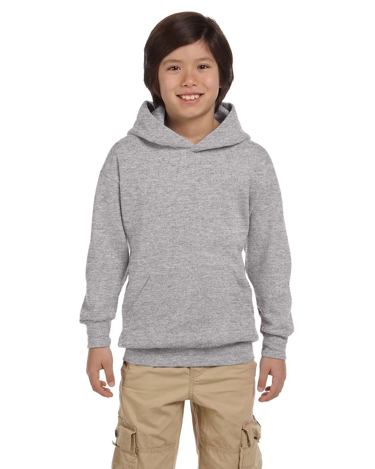 Hanes P473 Jugend EcoSmart 50/50 Pullover Hoodie mit Kapuze