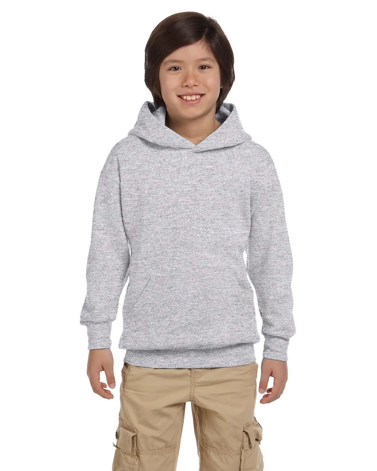 Hanes P473 Jugend EcoSmart 50/50 Pullover Hoodie mit Kapuze