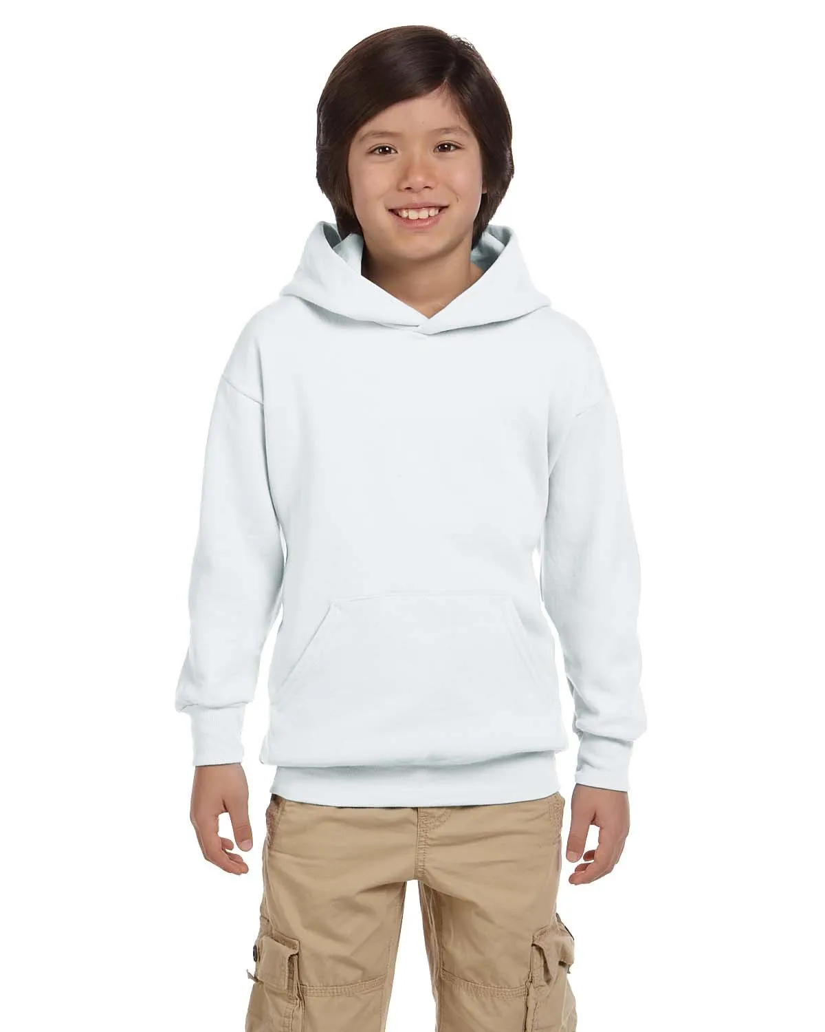 Hanes P473 Jugend EcoSmart 50/50 Pullover Hoodie mit Kapuze