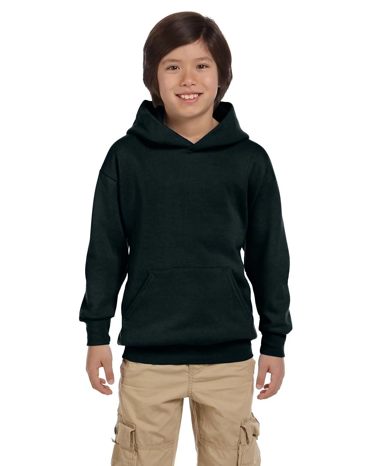Hanes P473 Jugend EcoSmart 50/50 Pullover Hoodie mit Kapuze