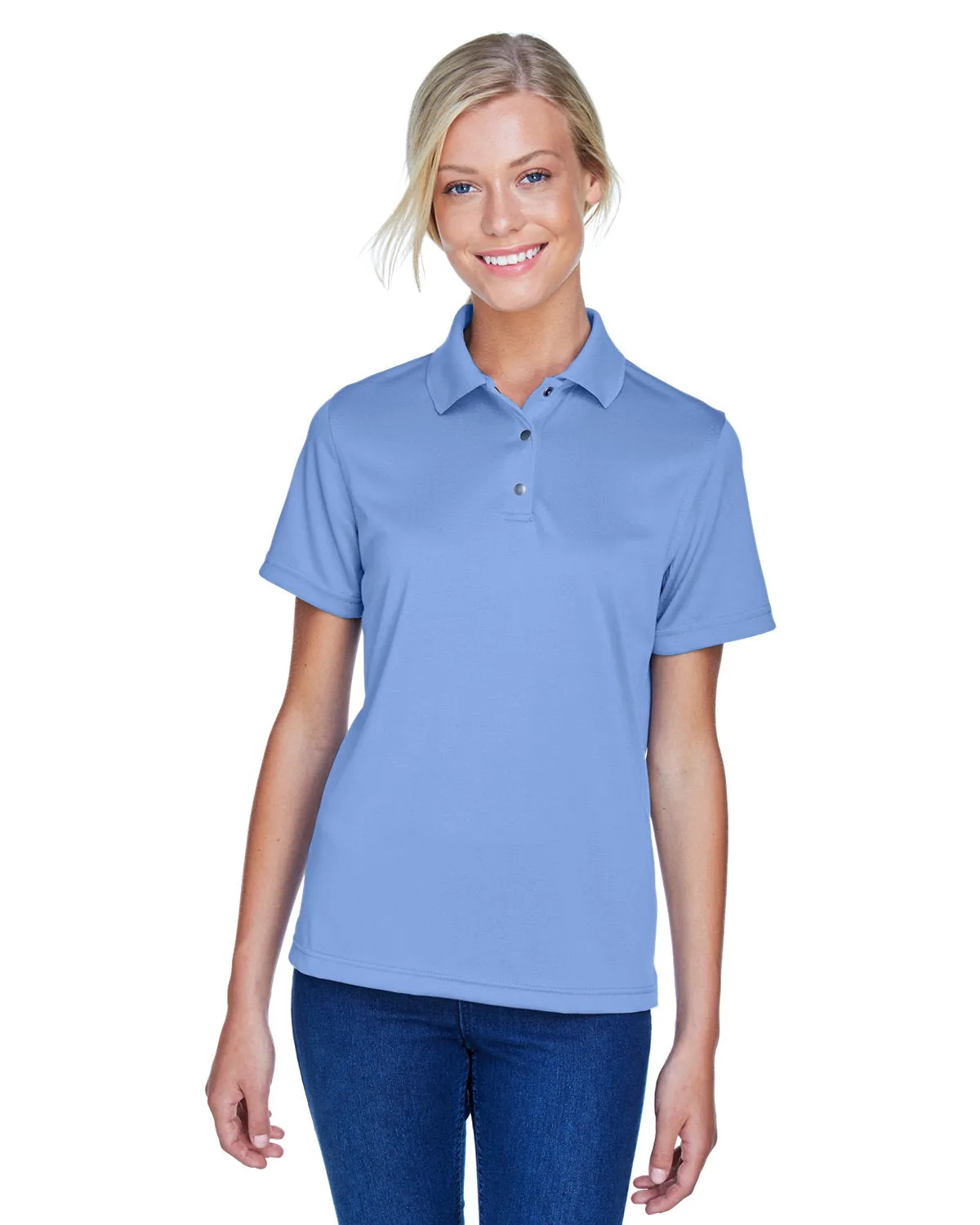 Harriton M345W Damen Advantage Snag Protection Plus IL Knopfleisten-Polo