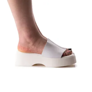Hatsu Weißes Leder