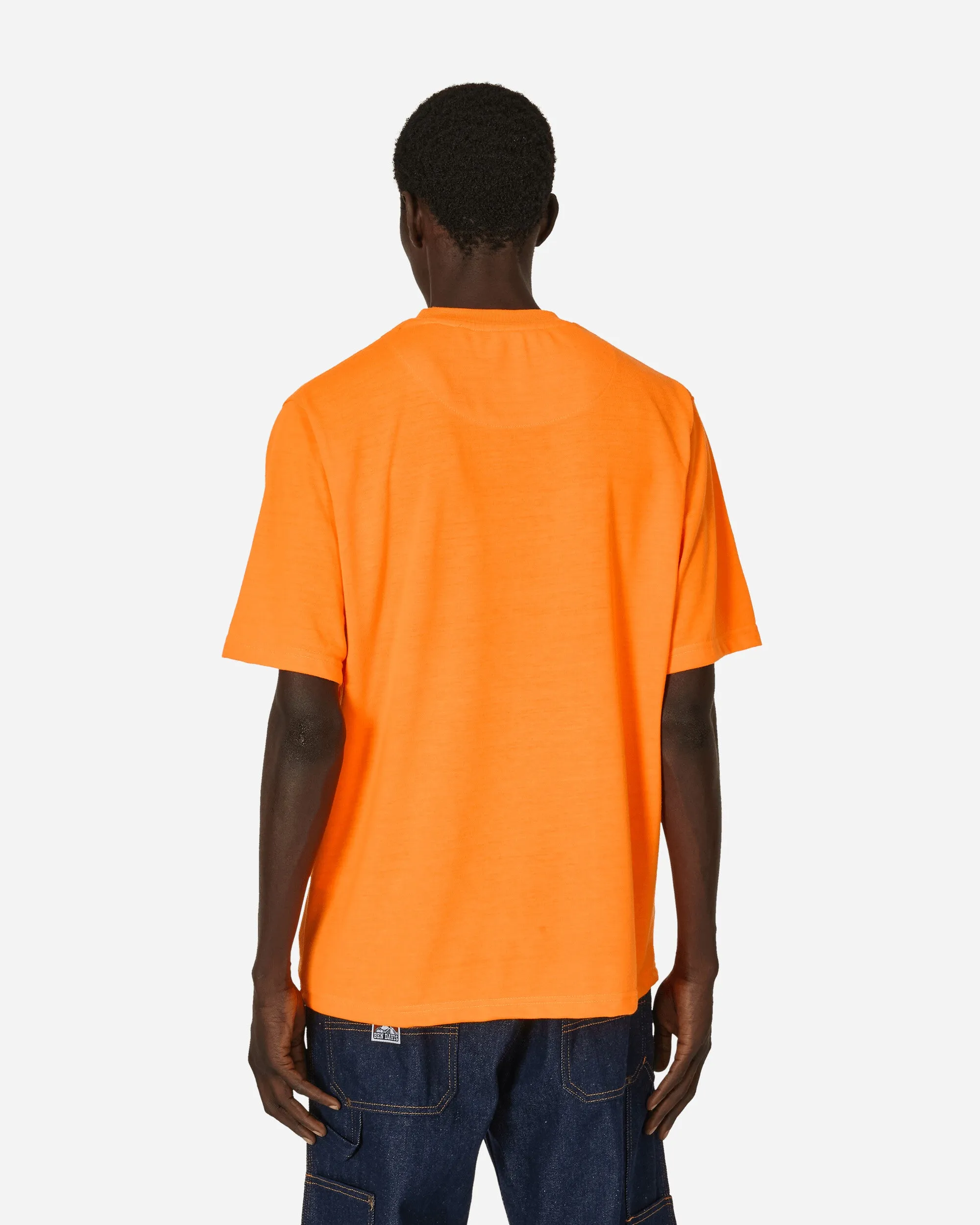 Schweres Classic Label Pocket T-Shirt in Orange