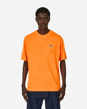 Schweres Classic Label Pocket T-Shirt in Orange