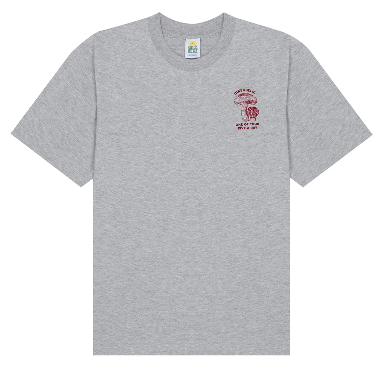Hikerdelic 5 am Tag SS T-Shirt Grau Melange