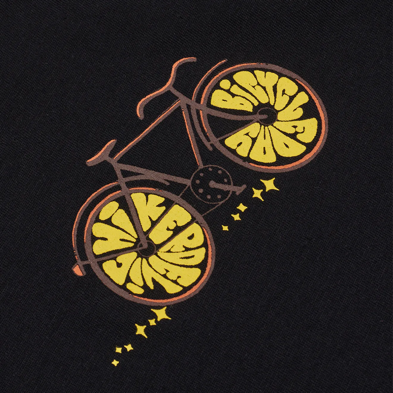 Hikerdelic Fahrrad-Tag Hoodie Schwarz