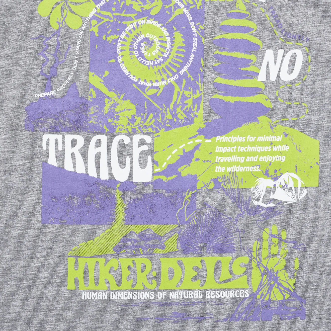 Hikerdelic No Trace SS T-Shirt Grau Meliert