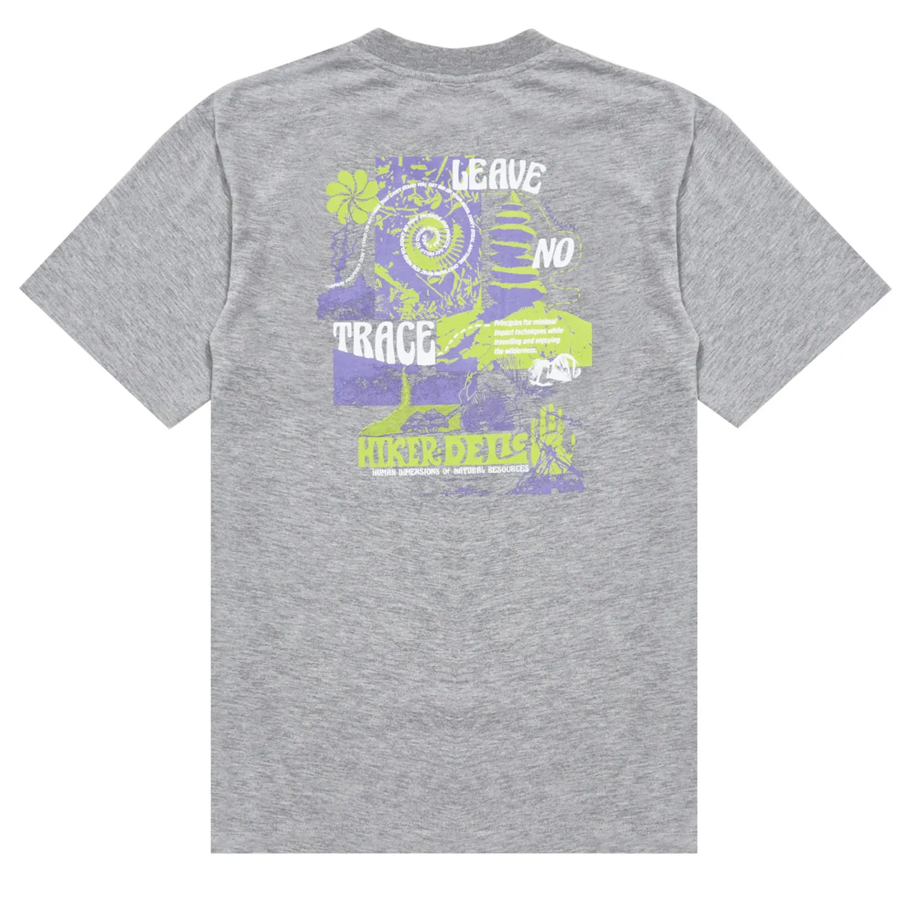 Hikerdelic No Trace SS T-Shirt Grau Meliert