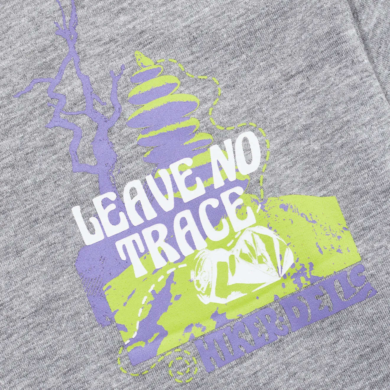 Hikerdelic No Trace SS T-Shirt Grau Meliert