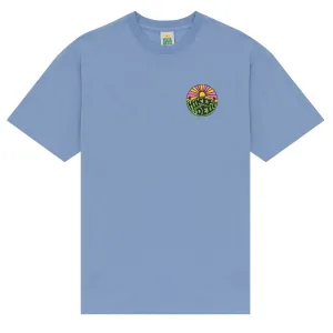 Hikerdelic Original Logo SS T-Shirt - Fjordblau