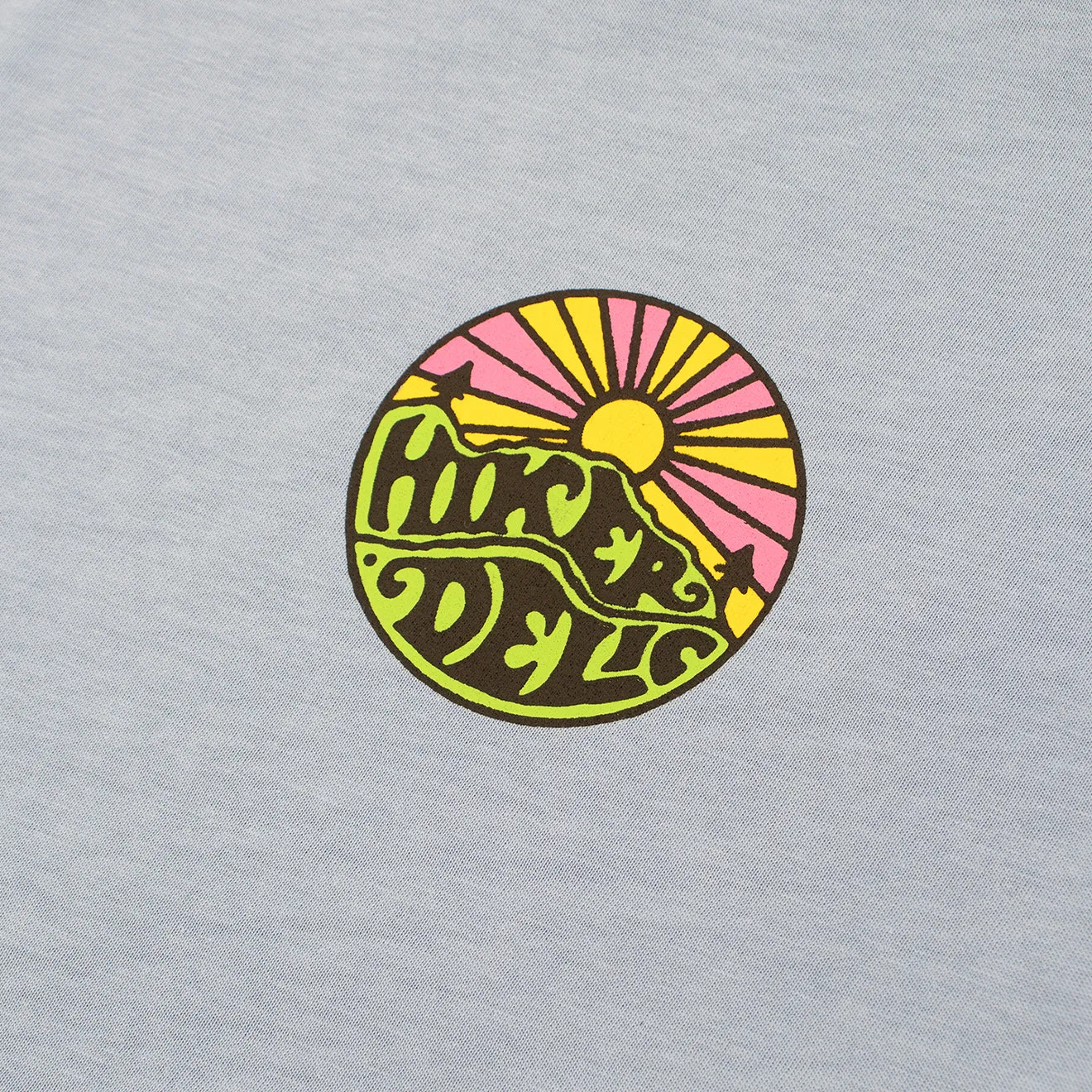 Hikerdelic Original Logo SS T-Shirt - Fjordblau