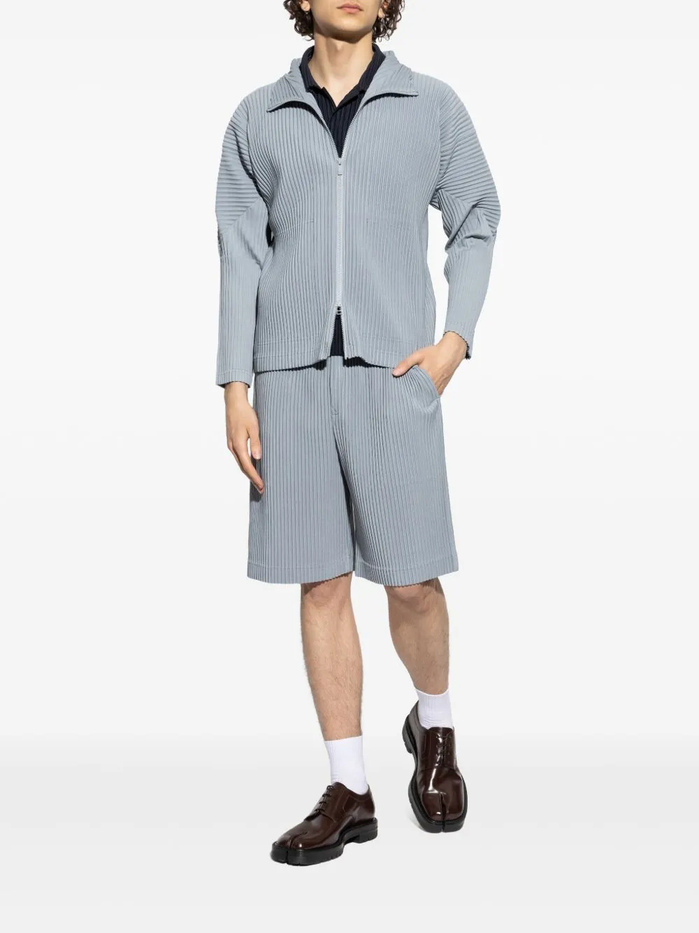 HOMME PLISSE ISSEY MIYAKE - Herren Farbige Plisseehose Kleidung_homme-plisse-iss