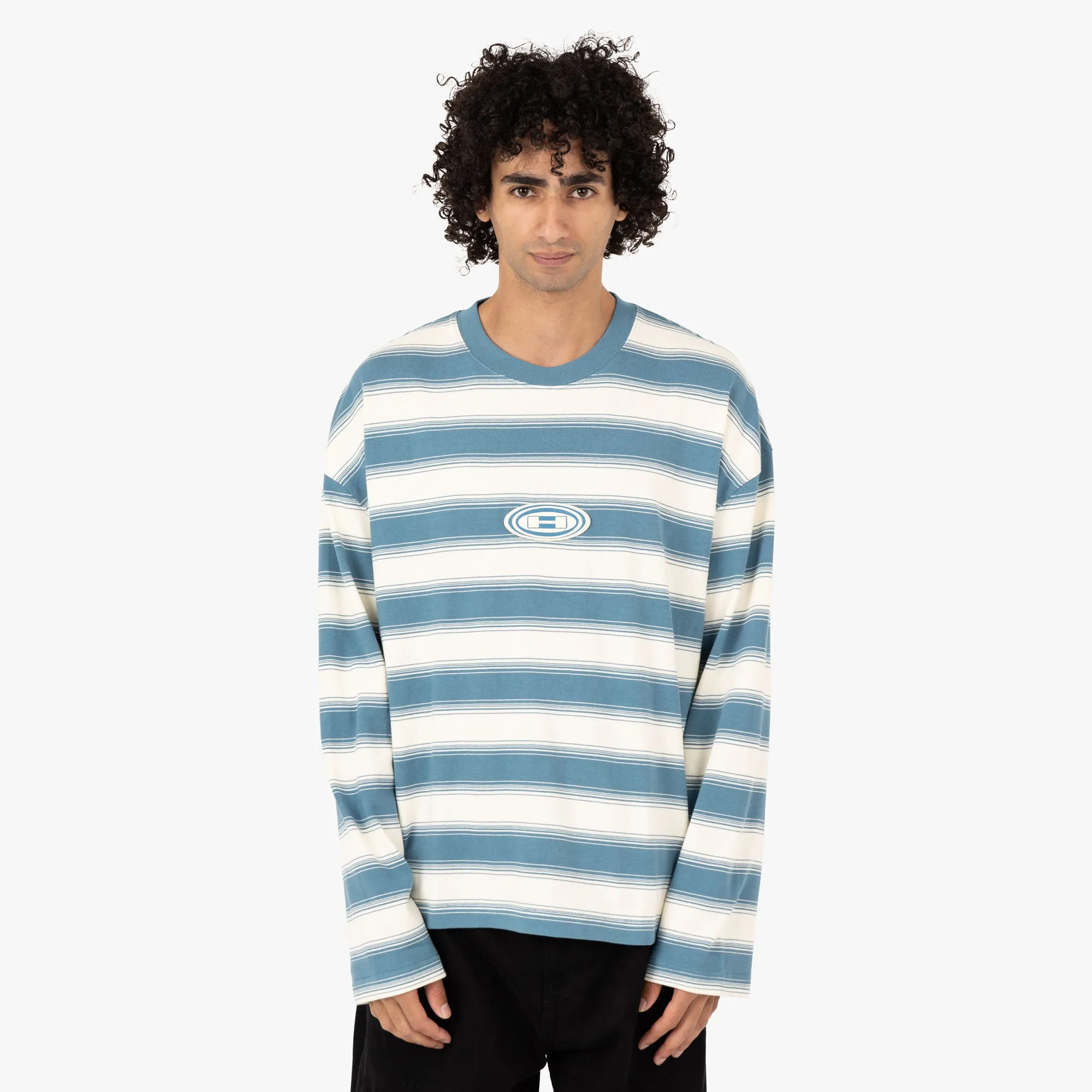 Honor The Gift 1988 Streifen Langarm T-Shirt / Creme