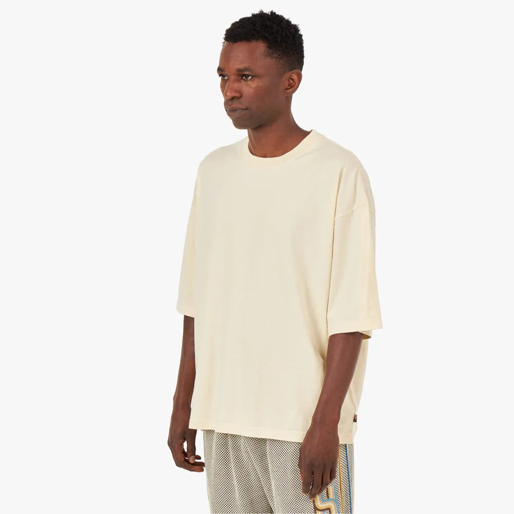 Honor the Gift Wappen-Logo Box T-Shirt / Creme