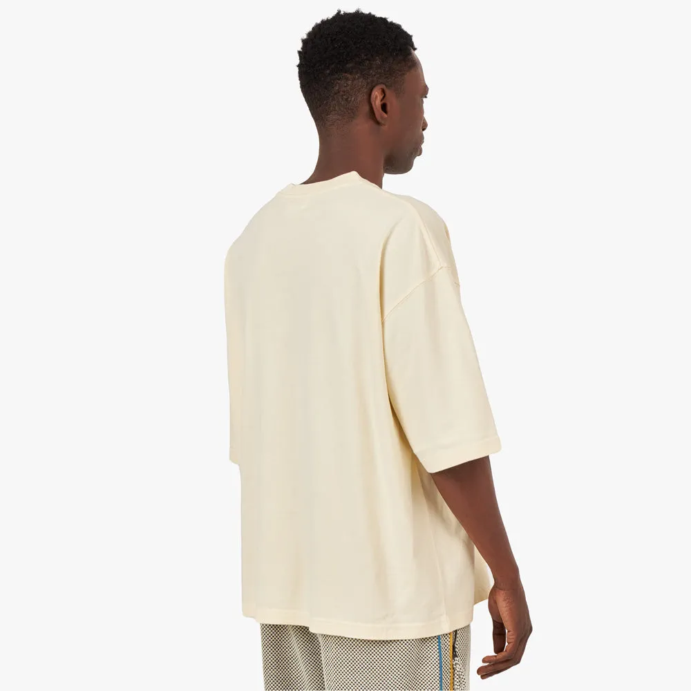 Honor the Gift Wappen-Logo Box T-Shirt / Creme
