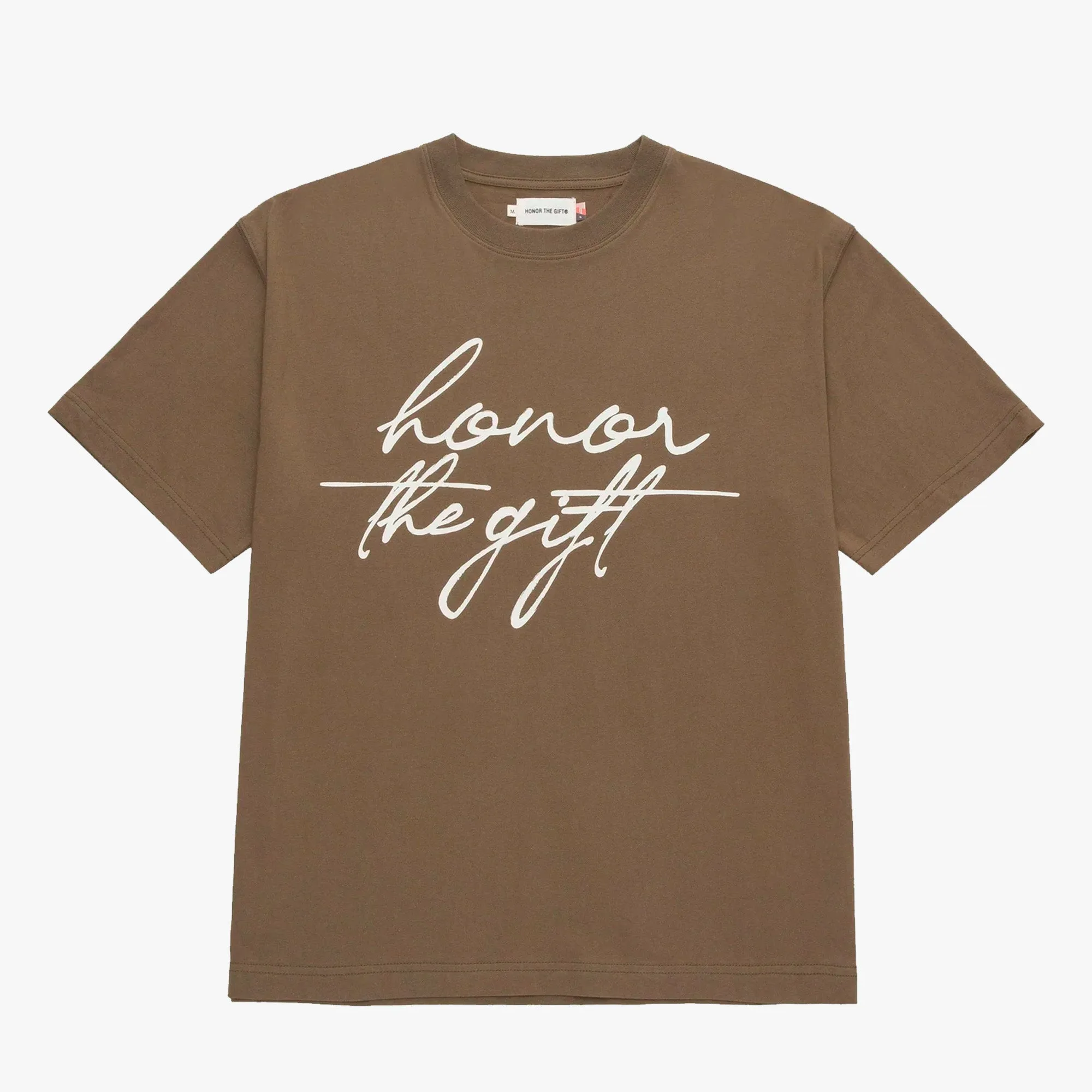 Honor The Gift HTG Script T-Shirt / Olive