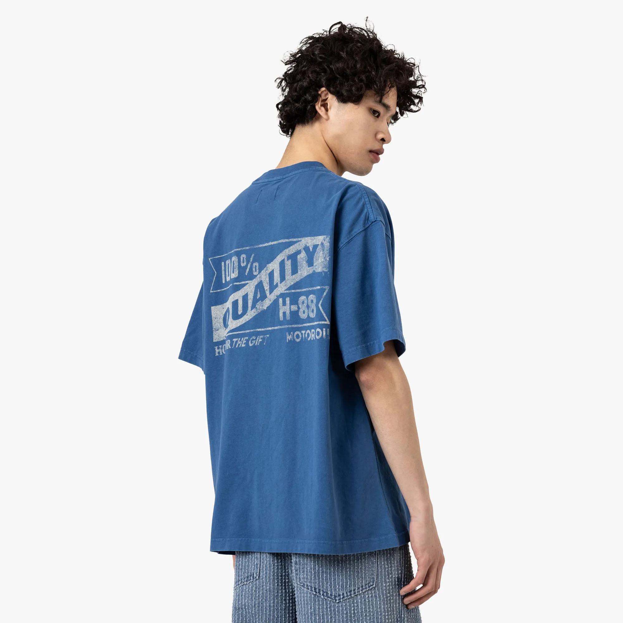 Honor The Gift Vintage Öl-T-Shirt Blau