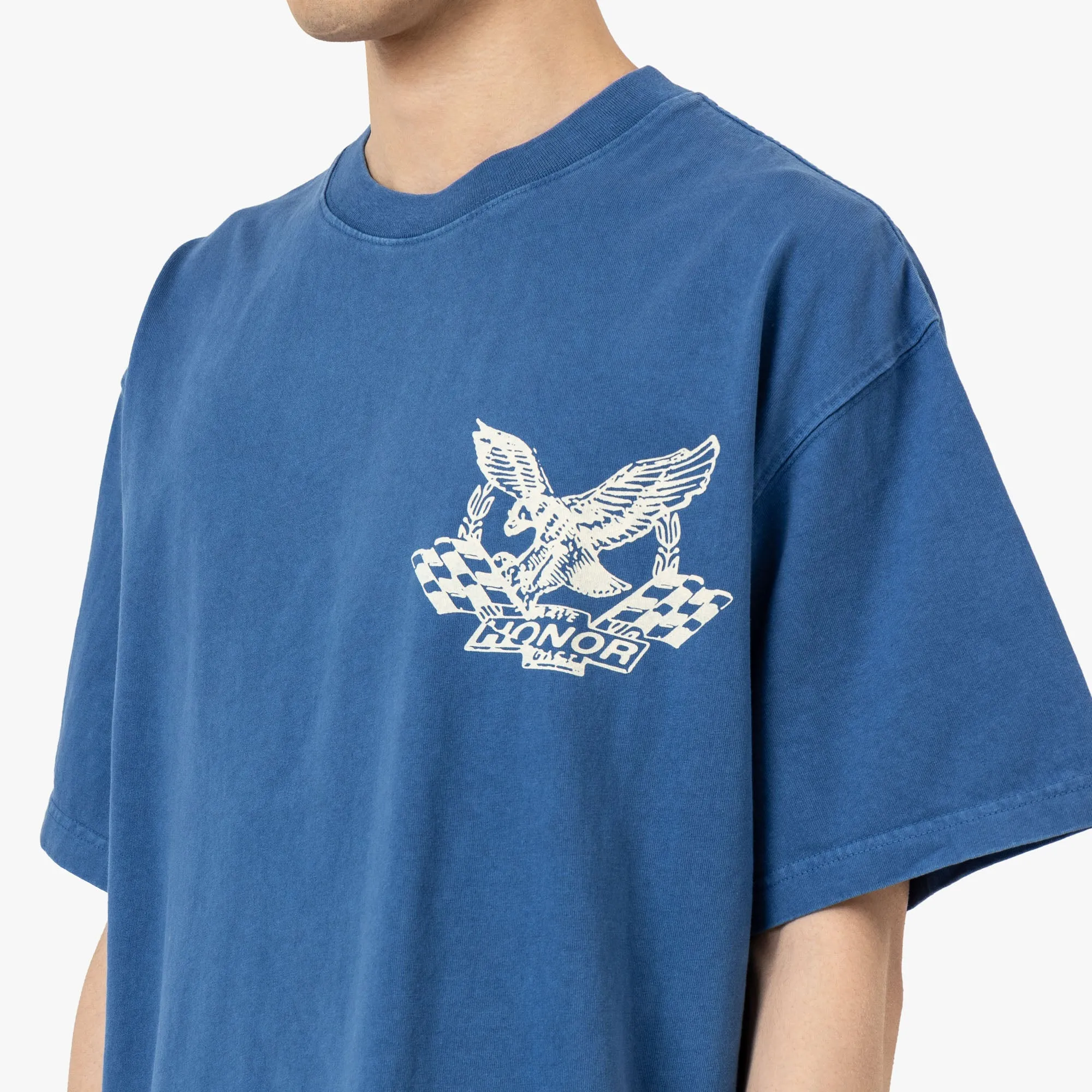 Honor The Gift Vintage Öl-T-Shirt Blau