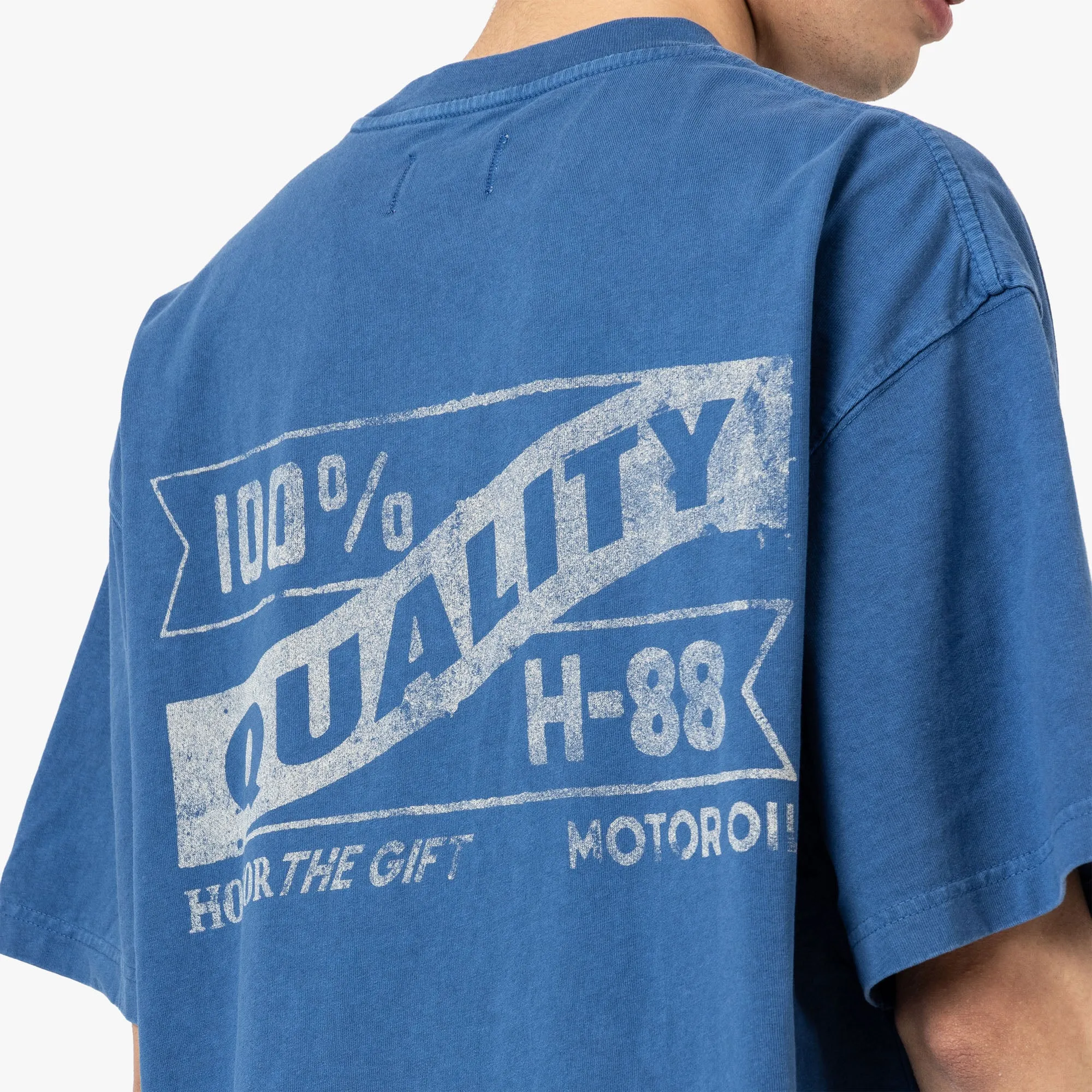 Honor The Gift Vintage Öl-T-Shirt Blau