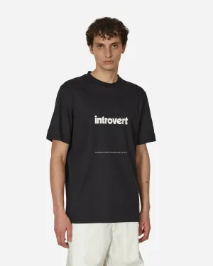 Introvert T-Shirt Schwarz